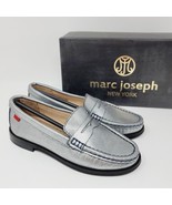 Marc Joseph Kids Loafers Sz 12 East Village Casual Shoes Platinum Leathe... - £22.81 GBP