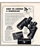 1954 Print Ad Bausch &amp; Lomb Binoculars Made in Rochester,NY - £8.48 GBP