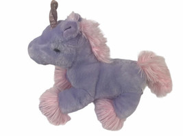 Inter-American Unicorn Plush Stuffed Animal Pink &amp; Purple 11&quot; - £17.27 GBP