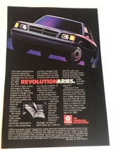 Vintage Dodge Aries Print Ad  Advertisement 1985 pa1 - £4.72 GBP