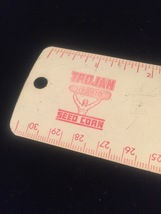 Vintage 50s aluminum 12" rulers - promo / giveaway (Gambles and Trojan Seed Co) image 4