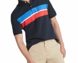 Tommy Hilfiger Men&#39;s Paul Stripe Polo Shirt Sky Captain Blue-Size Xsmall - $29.97