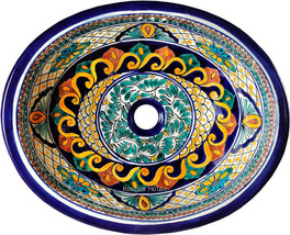 Mexican Oval Bathroom Sink &quot;Lubbock&quot; - £183.73 GBP