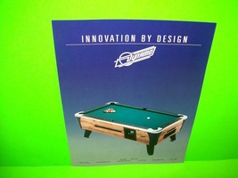 Dynamo Innovation By Design Original Pool Table Billiards Coin-Op Flyer Unused - £14.95 GBP