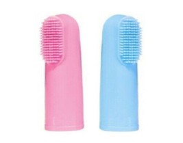 Pet Dental Care Finger Toothbrushes Soft Bristle Dog Oral Health Pink or Blue  - £7.79 GBP+