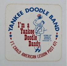 Vtg Yankee Doodle Band Rensselaer NY Sticker American Legion Post 471 Ephemera - £7.83 GBP