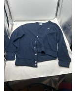 Vintage IZOD Lacoste Men’s Medium M Cardigan Sweater Grandpa Preppy USA ... - $48.46 CAD