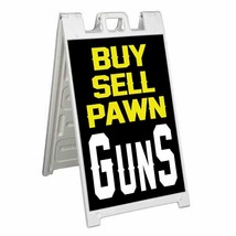 Buy Sell Pawn Guns Signicade 24x36 A Frame Sidewalk Sign Double Sided - £34.12 GBP+