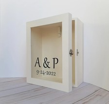Deep Shadow Box WHITE Glass door 8&quot; x 10&quot; x 4&quot; INSIDE DIMENSIONS - $1,353.35 MXN