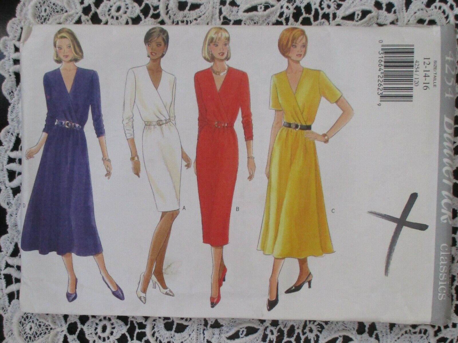 Butterick 4254 Misses Dresses Size 12-16 1995 UNCUT - $7.56