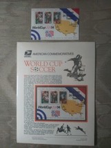 American Commemoratives World Cup Soccer Postage Stamps USPS Stamp Venturers... - $9.89