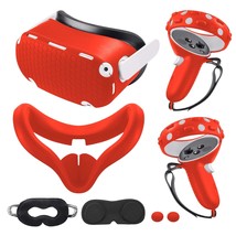 Compatible With Oculus Quest 2 Accessories, Silicone Face Cover, Vr Shell Cover, - £35.97 GBP