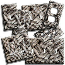 RUSTIC WEAVING ROPE STYLE LIGHT SWITCH OUTLET WALL PLATES KITCHEN BATHRO... - $302.46 MXN+