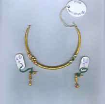 22Kt Fein Massiv Gelbgold Halskette Ohrringe Damen Rund Rohr Set 19.380 ... - £1,876.85 GBP