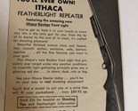 1957 Ithaca Featherlight Repeater Vintage Print Ad Advertisement pa19 - £10.27 GBP
