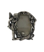 Fairy w Tulip Flower Photo Picture Frame Small Silver Tone Free Standing - $278.37 MXN