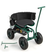 Rolling Garden Seat with Wheels, Garden Cart with 360° Swivel Seat for P... - $12,392.66 MXN