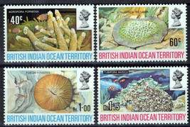 ZAYIX British Indian Ocean Territory 44-47 MNH Corals Marine Life 071423S30M - £11.38 GBP