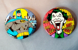 Batman and Joker Button Lot 1980s DC Comics Vintage - £7.39 GBP