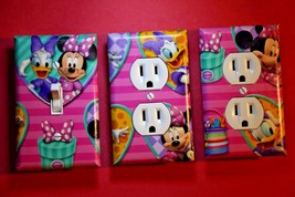 Minnie Mouse Daisy 3 pc Light Switch Cover girls princess room decor Dis... - $16.82