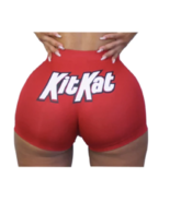 KitKat Sexy Candy Snack Women Short Workout Gym Shorts Casual High Waist... - £5.44 GBP