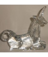 KOSTA BODA Art Glass 5&quot;  x 5 1/2&quot; GLASS UNICORN Made in Sweden - $24.74