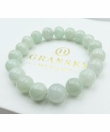 Jade Stone Bead Bracelet,Energy Lucky Bracelet,Jade Healing Jewelry Natu... - €1.748,44 EUR