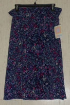 Nwt Womens Lu La Roe &quot;Azure&quot; Floral W/ Birds Print Pull On Knit Skirt Size Xl - £21.63 GBP