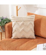 Soft Plush Short Wool Velvet Decorative Throw Pillow Covers 18x18 Beige ... - £11.43 GBP