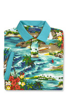 Polo Ralph Lauren Blue Green Tropical Classic Fit Polo Shirt, X-Large XL... - $55.69