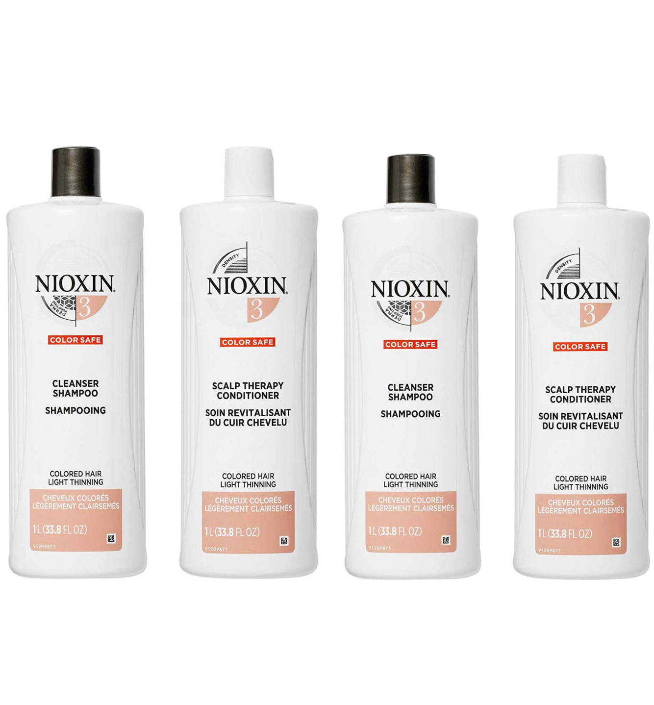 Nioxin System 3 Cleanser & Scalp Therapy 33.8oz Duo 2 Set "Free Shipping" - $81.99