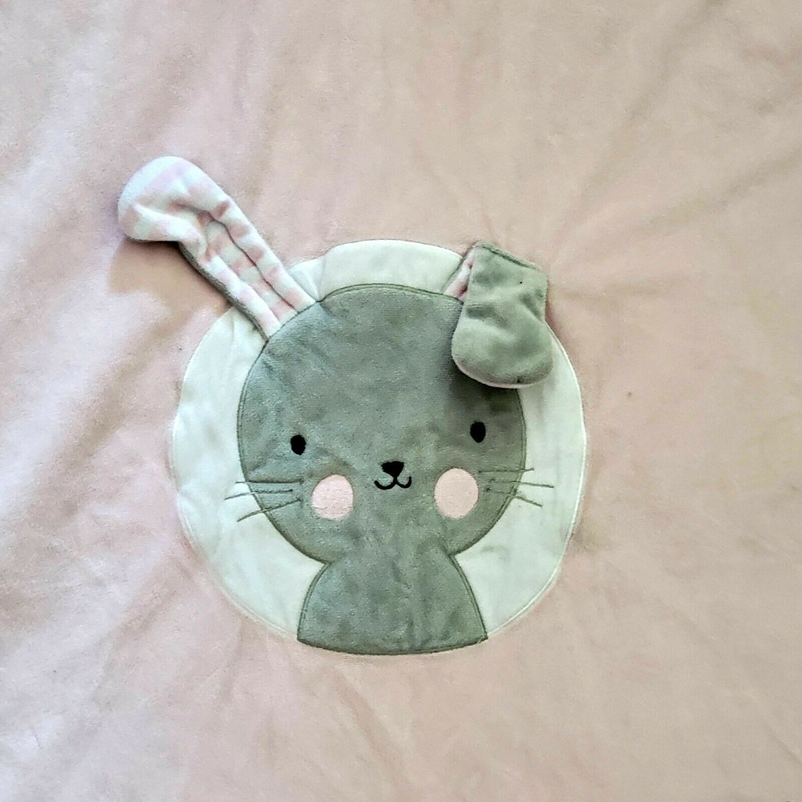 Lambs Ivy pink gray bunny rabbit white and 26 similar items