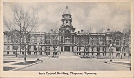 Cheyenne Wy Stato Capitol Bldg-Its Big Medicine Indiano Image Foto Postcard 1929 - £6.08 GBP
