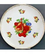 Ucagco Plate Fruit Pattern Ceramic Japan Vintage 10 1/2&quot; Diameter - $203.76 MXN