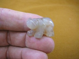 Y-BEA-541) 1&quot; Rose Quartz crystal Bear walking gemstone FIGURINE cub carving - £6.75 GBP