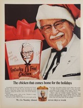 1967 Print Ad Kentucky Fried Chicken Colonel Sanders Finger Lickin Good - $25.09