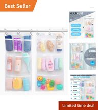 Durable Hanging Shower Organizer 2-Pack - Space-Saving 9-Pocket Design i... - $19.75