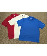 Lot of 3 Nike Golf Polo Shirts Men’s XL Dri-FIT Bundle Red White Blue - €33,97 EUR