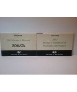 2003 Hyundai Sonata Owners Manual - $24.74