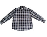 Carhartt Relaxed Fit Fort Plaid Long Sleeve Button Up Shirt Men&#39;s 2XL Blue - $19.00