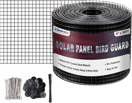 6inch x 50ft Solar Panel Bird Guard Critter Guard for Solar Panels w 50p... - $56.94