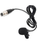 Lavalier Lapel Microphone With Mini Xlr Jack, Hand-Free Clip-On Lapel Mic - £30.96 GBP