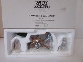 Dept 56 56456 Harvest Seed Cart Accessory Set Of 3 Figures L138 - £7.02 GBP