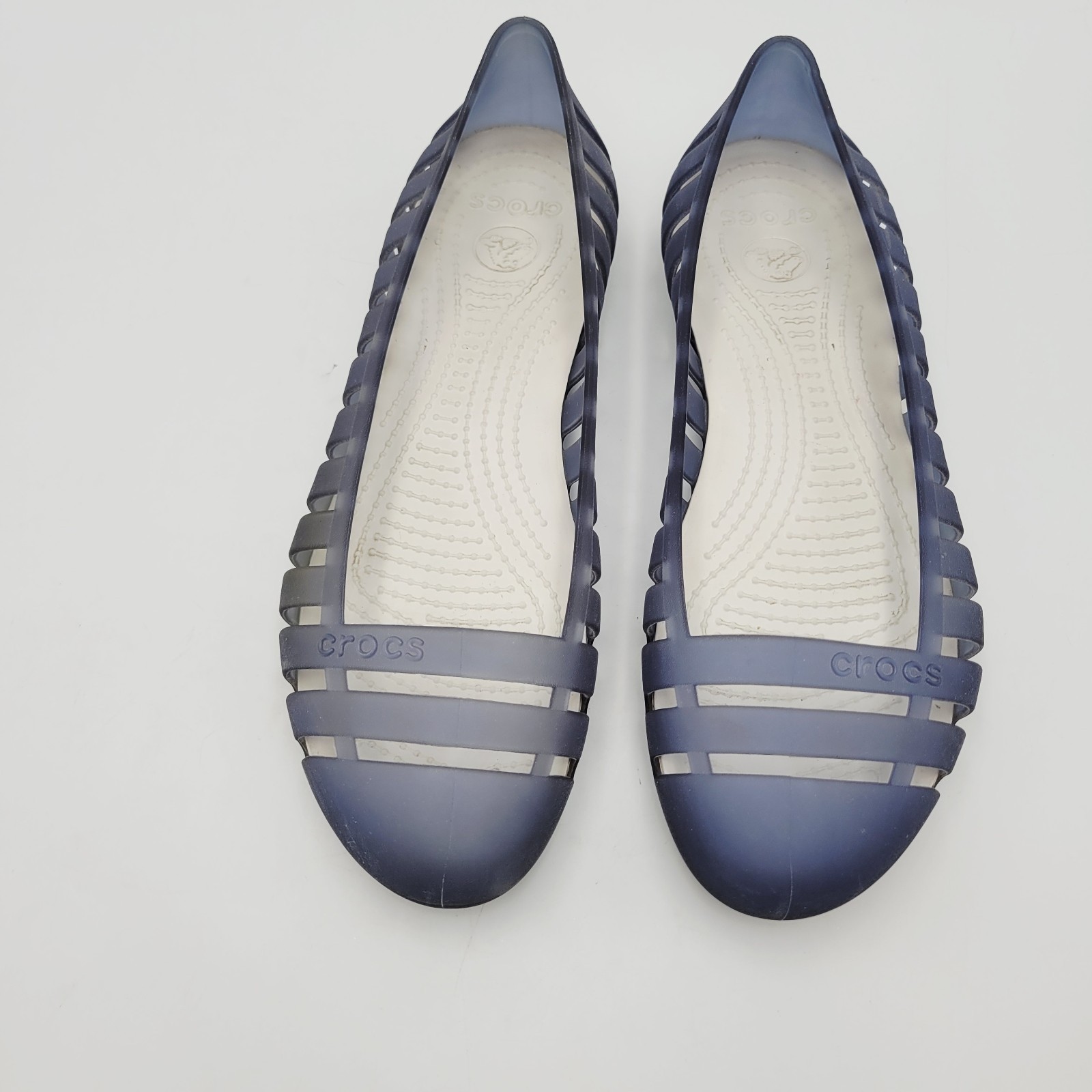 Crocs Adrina II Closed Toe Slip On Jelly Flats Women’s Size 8 Ballet Shoes Blue Item image 3