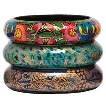 Windrose Bracelet Set Bangle Kashmiri RED, 1 EA - £15.93 GBP