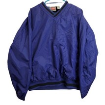 VTG Rawlings Pullover Windbreaker Mens Large Long Sleeve Nylon Purple / ... - $19.75