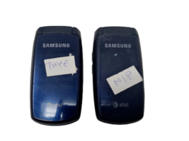 Lot of 2 Samsung SGH A137 Cellular GSM Flip Phones AT&amp;T Locked No Power ... - $17.96