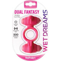 Wet Dreams Dual Fantasy Cock Ring- Pink - £24.59 GBP