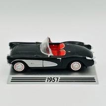 1957 Corvette 1/43 DANBURY MINT &quot;50 Years of Corvette&quot; Black Silver Muscle Car - £15.68 GBP
