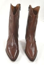 B.L.T. Santa Barbara Brown Leather Ankle Boots Dress Boots Womens 6 1/2 EUC - £54.81 GBP